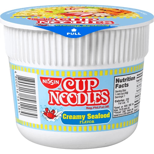 Nissin Cup Noodles Creamy Seafood  45g – Inday's Online Sari-Sari Store