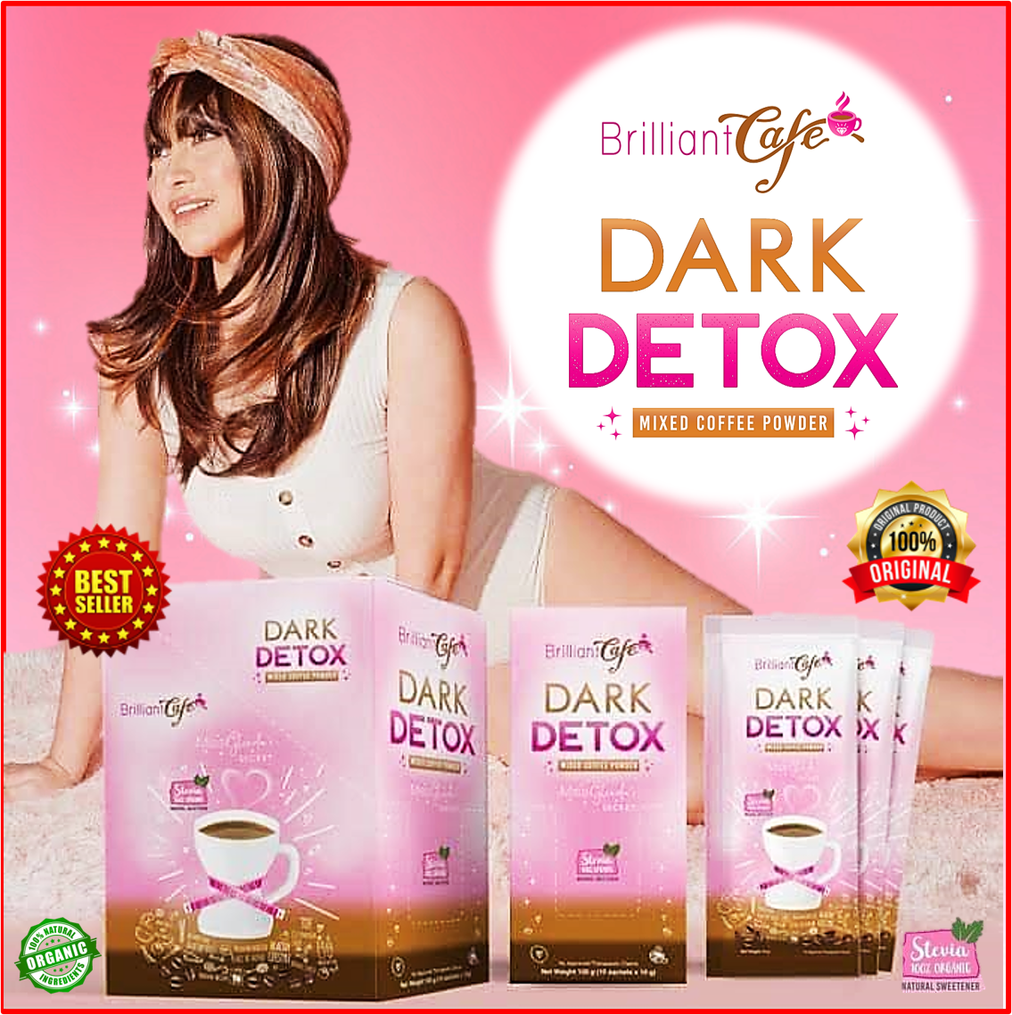 Brilliant Café Dark Detox Mixed Coffee Powder