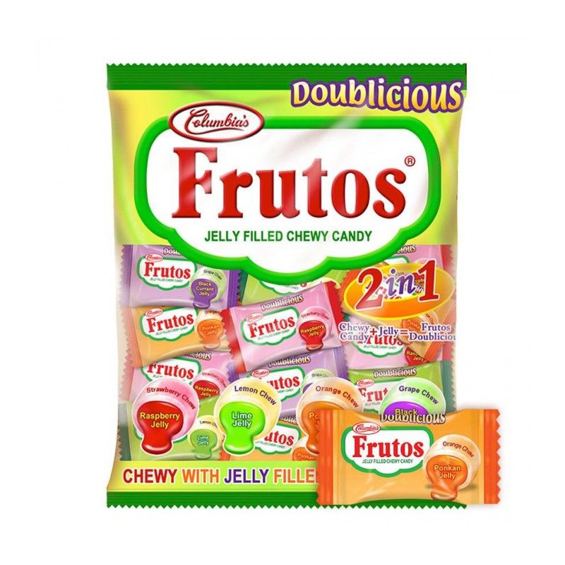Columbia's Frutos Jelly Filled Chewy Candy | Approx 50 pcs