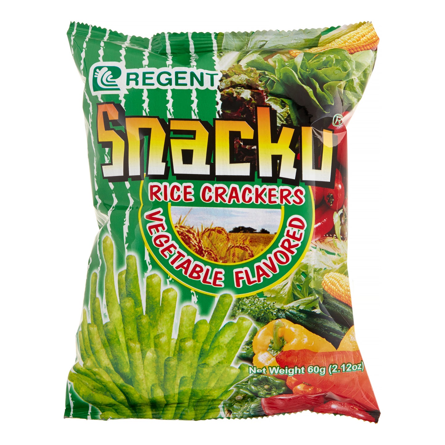 Regent SnackU Rice Crackers Vegetable Flavored| 60G