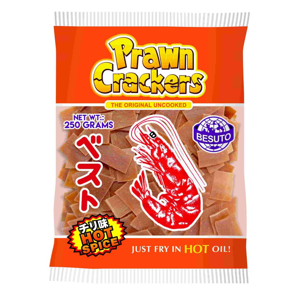 Prawn Crackers the Original Uncooked Hot  | 250g