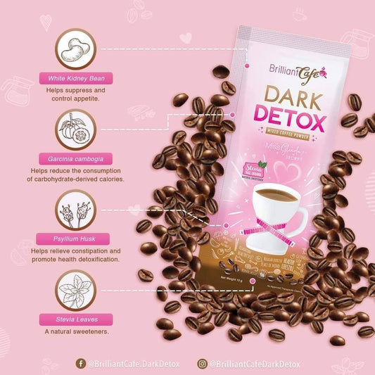 Brilliant Café Dark Detox Mixed Coffee Powder