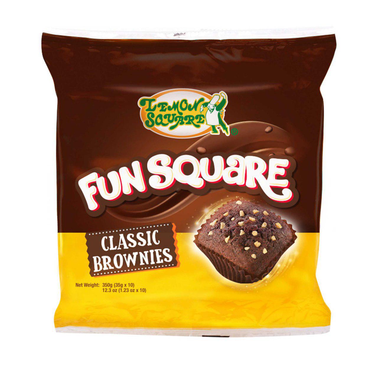 Lemon Square Fun Square Classic Brownies | 30G X 10