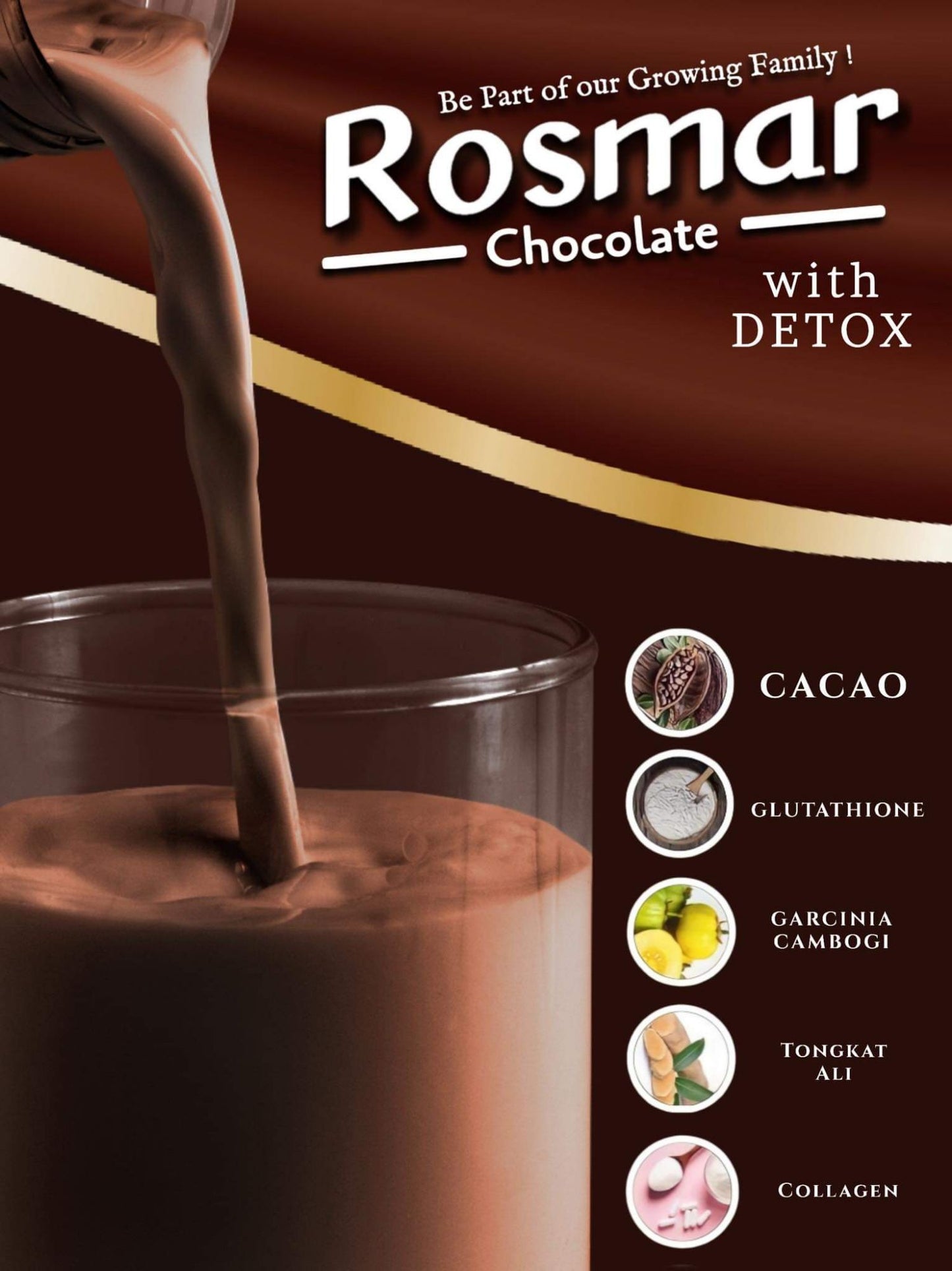 Rosmar Chocolate with Detox | 10  packs x 20g