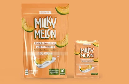 Rosmar Kagayaku Milky Melon Gluta Collagen Drink with Vitamin C | 10 sachets