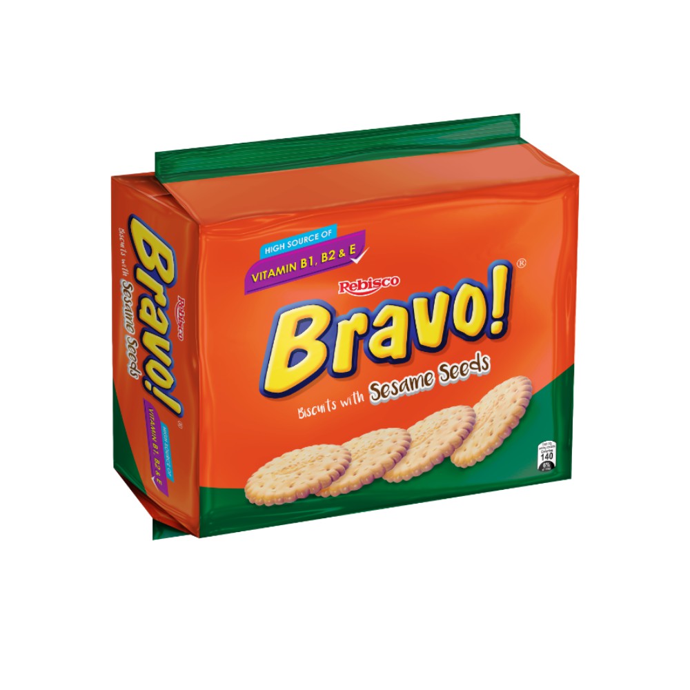 Rebisco Bravo Biscuits with Sesame Seeds | 30G X 10