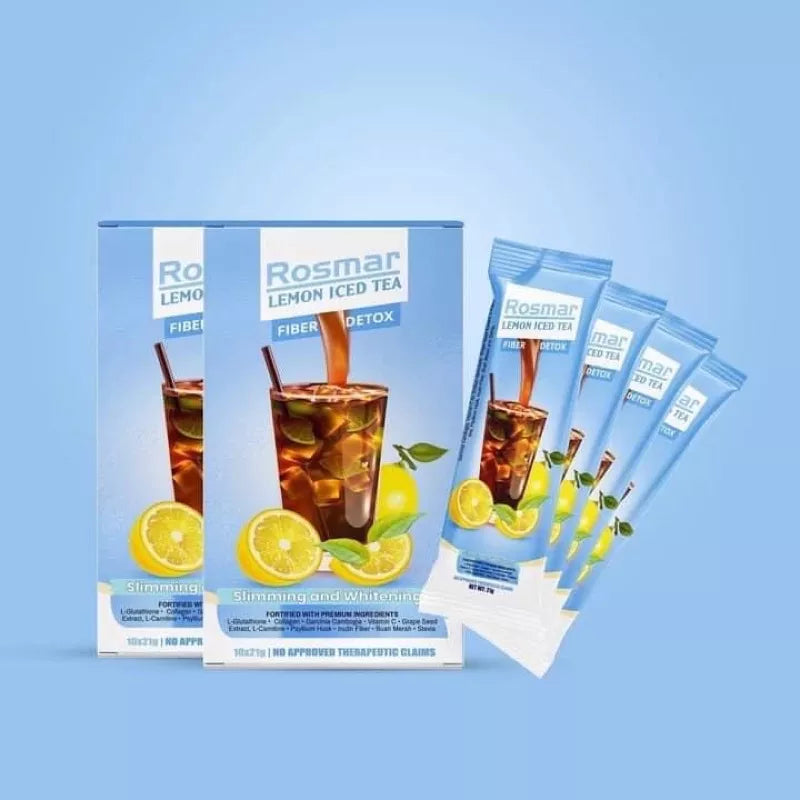 Rosmar Lemon Iced Tea Fiber Detox | 10 sachets x 20g
