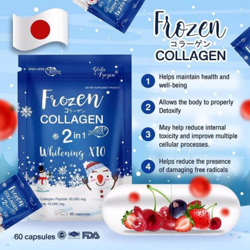 Frozen Collegen 2 in 1 Whitening x 10 | 60 capsules