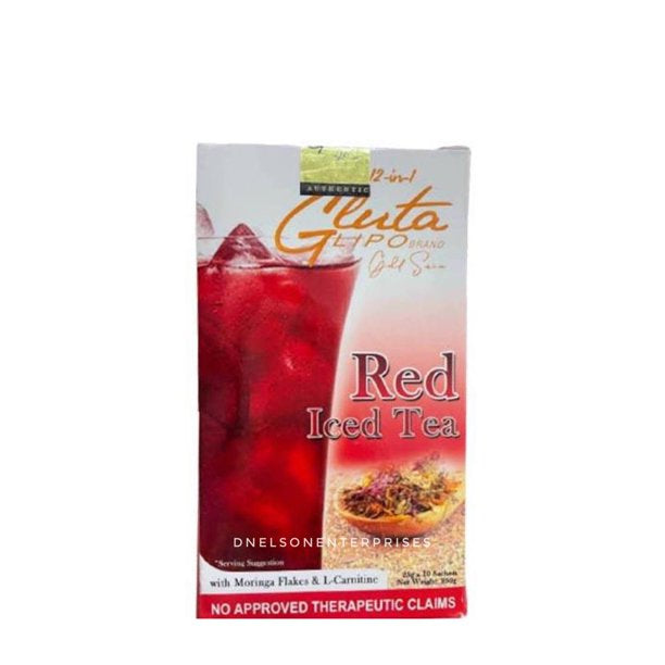 Gluta Lipo Gold Series Signature Red Iced Tea | 25g x 10 Sachets