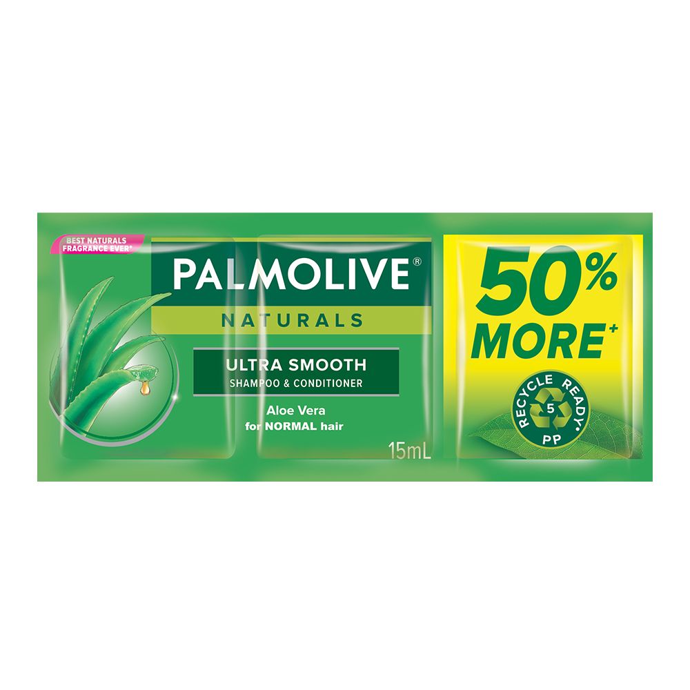 Palmolive Naturals Ultra Smooth Shampoo & Conditioner Sachet | 15mL