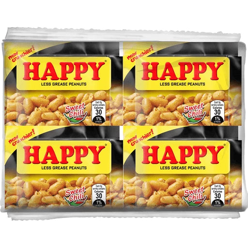 Happy Less Grease Peanuts - Sweet Chili | 5g x 20 packs
